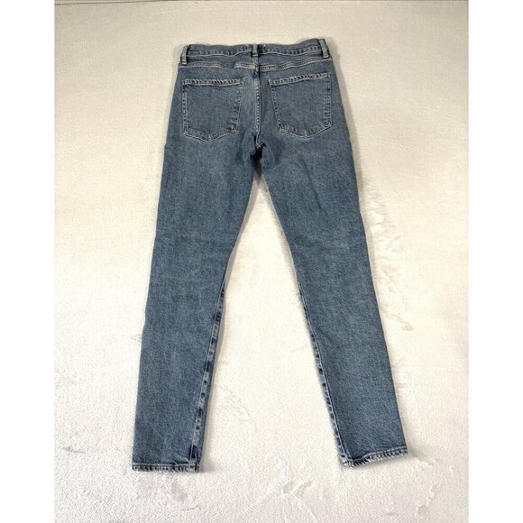 AGOLDE Sophie Skinny Jeans Distressed Full Length Mid-Rise Denim Women's 27 - Picture 2 of 10